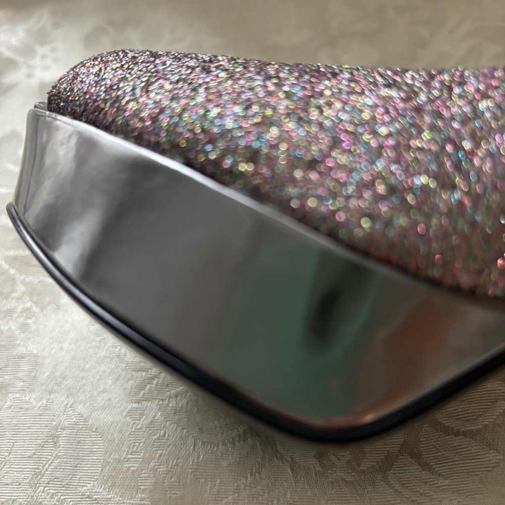 Marc Fisher Multi-Colored Peep Toe Glitter Pumps, Size 8.5 - Picture 5 of 15
